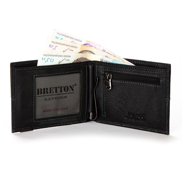 Гаманець шкіряний чоловічій Bretton 208G-L1 black 2112763832 фото